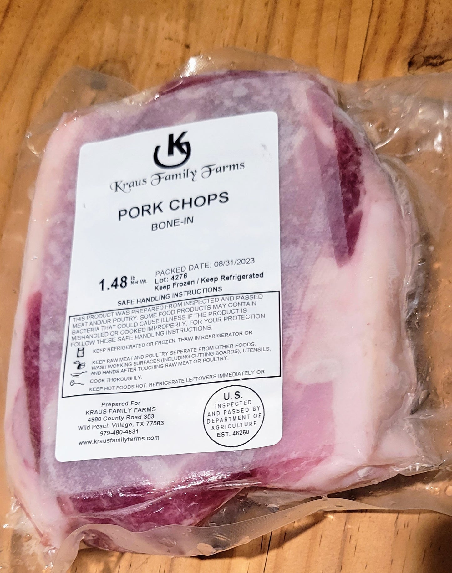 Thick Cut Pork Chop