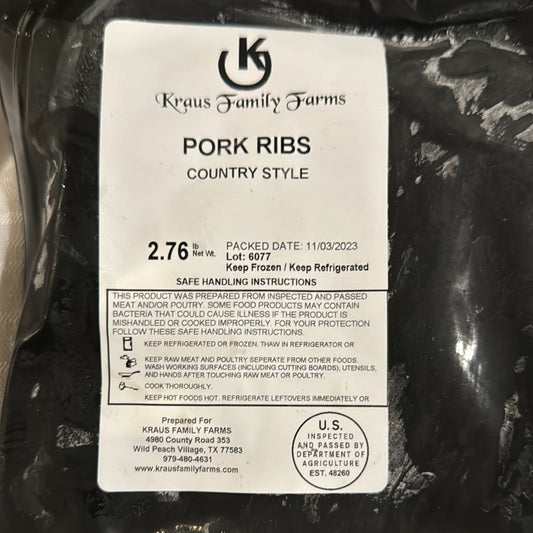 Gloucestershire Country Style Pork Ribs