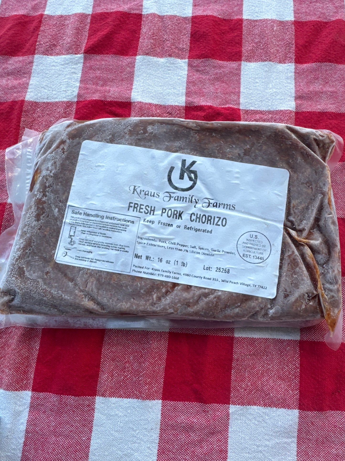 Chorizo Pan Sausage